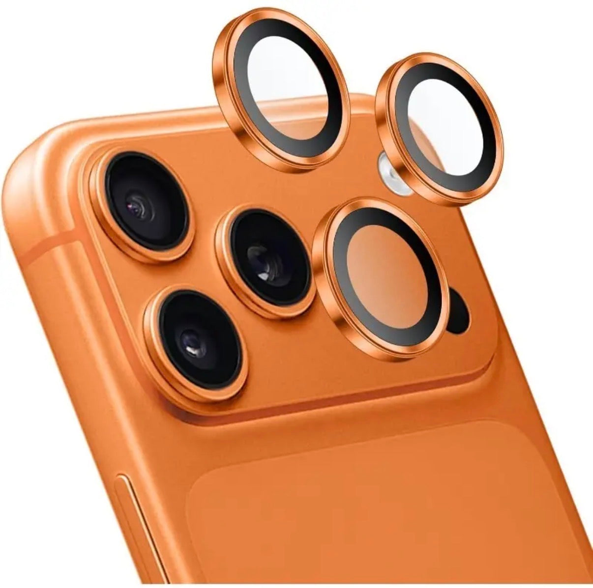 Set Vidrios Templados Cámara / Metálico Naranja