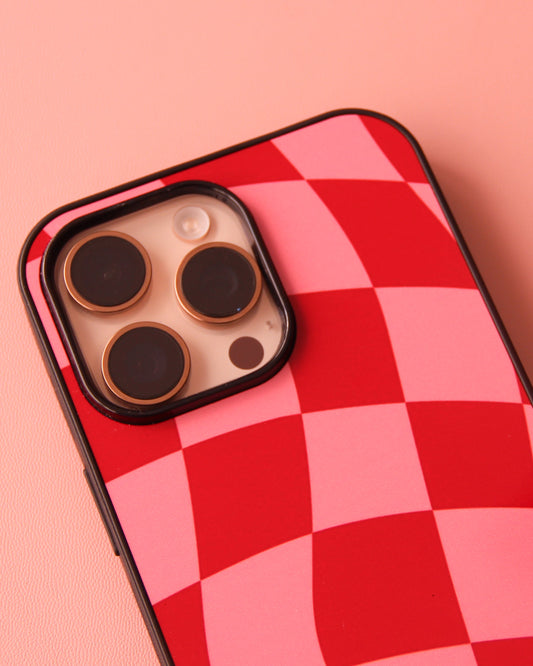 Case Damero Rosa