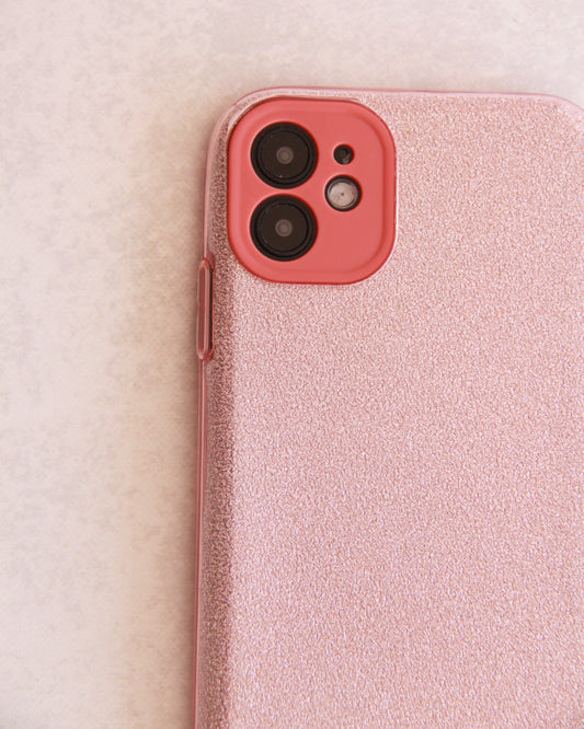 Case Glitter Rosa