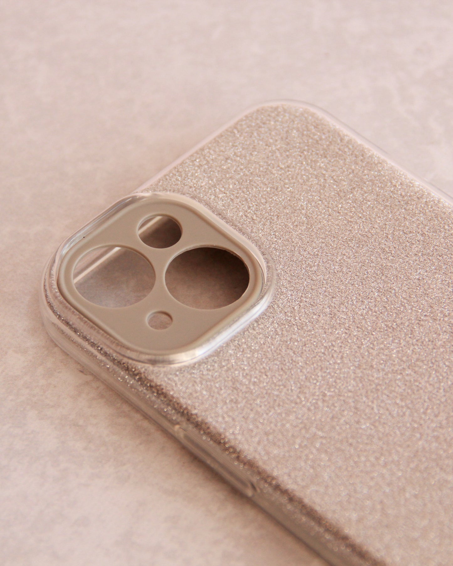 Case Glitter Plateado