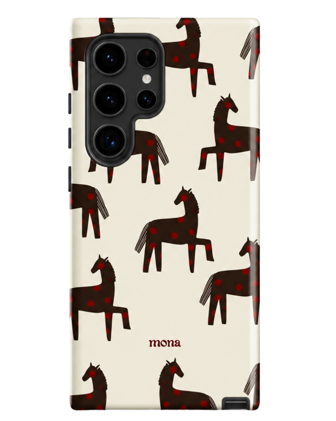Case Wild Horses/ Samsung Doble Capa Magnética