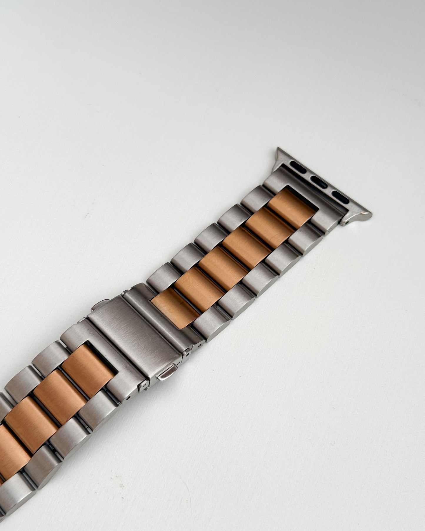 Correa Apple Watch Clásica Premium / Plateado & Rosegold