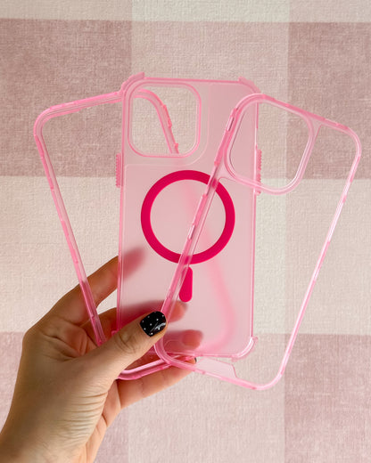 Case Magnética Reforzada 3 en 1 / Rosa