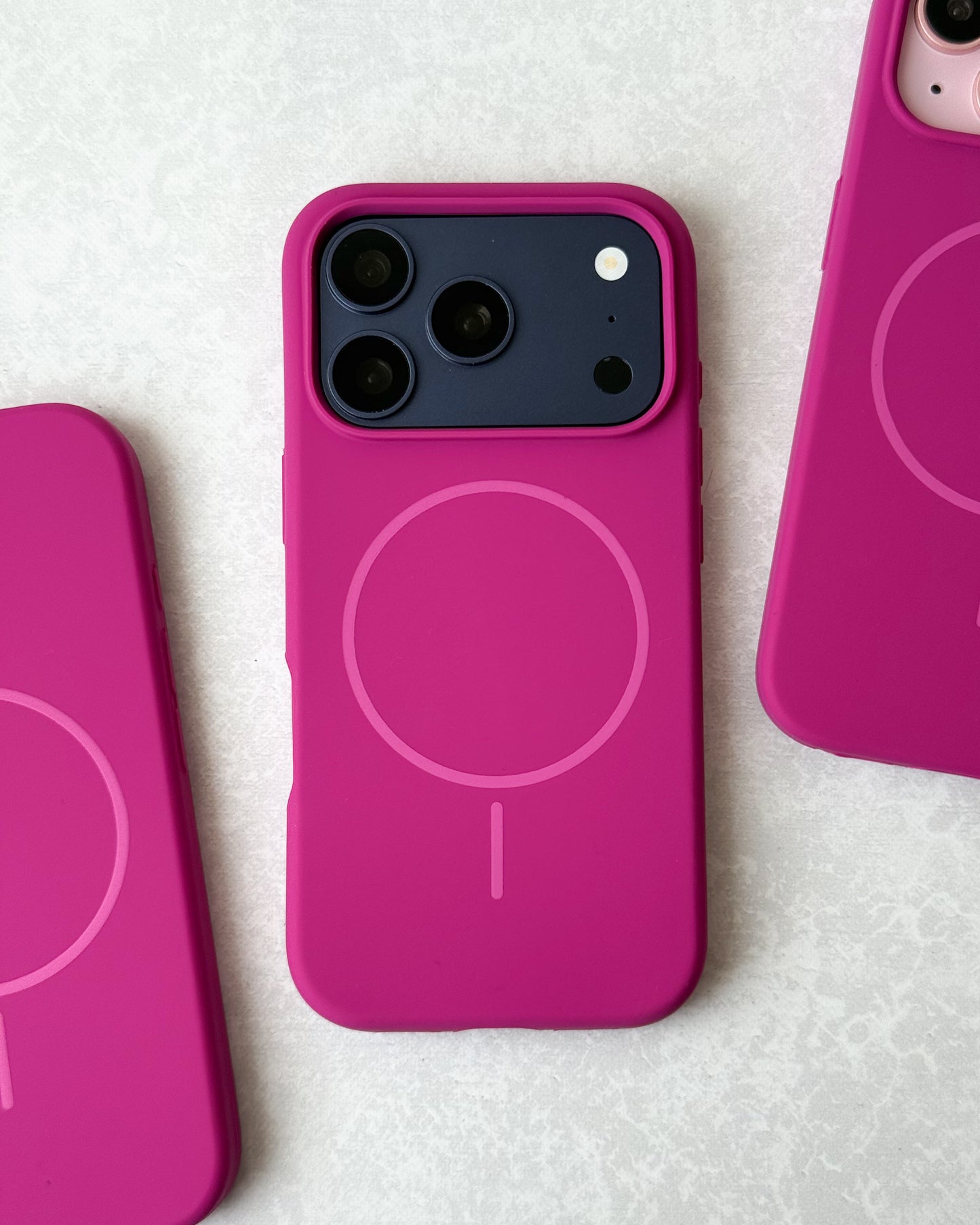 Case Silicone Magnética / Fucsia