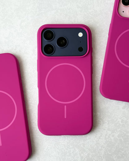 Case Silicone Magnética / Fucsia