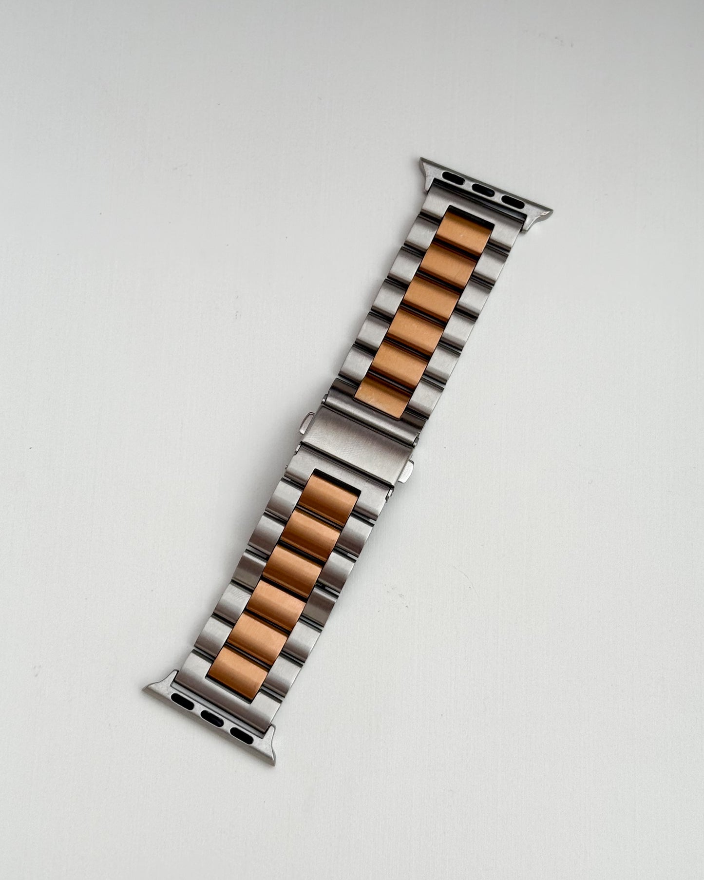 Correa Apple Watch Clásica Premium / Plateado & Rosegold