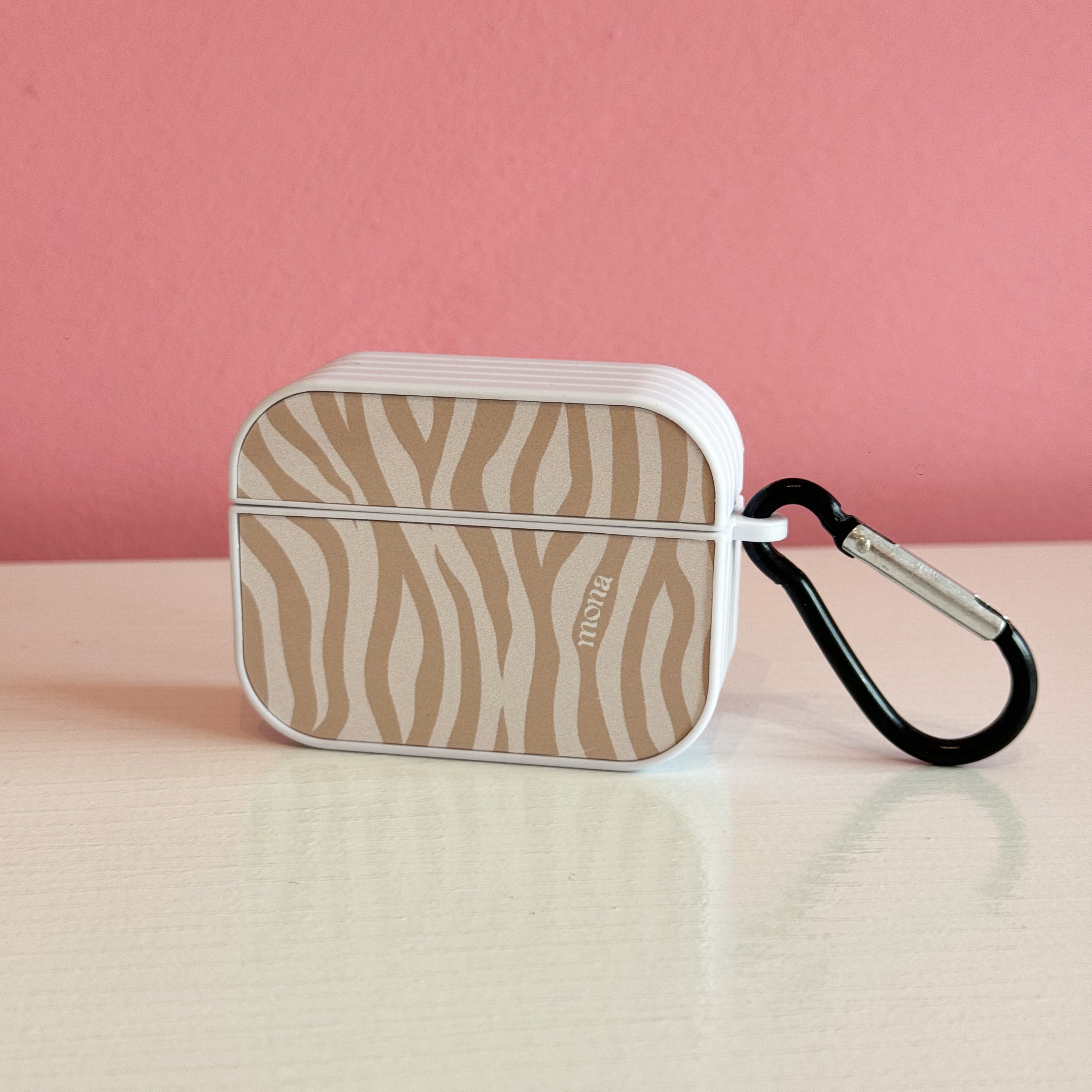 Case AirPods Zebra Beige