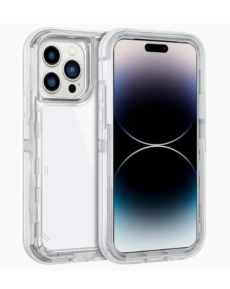 Case Transparente Reforzada 3 en 1