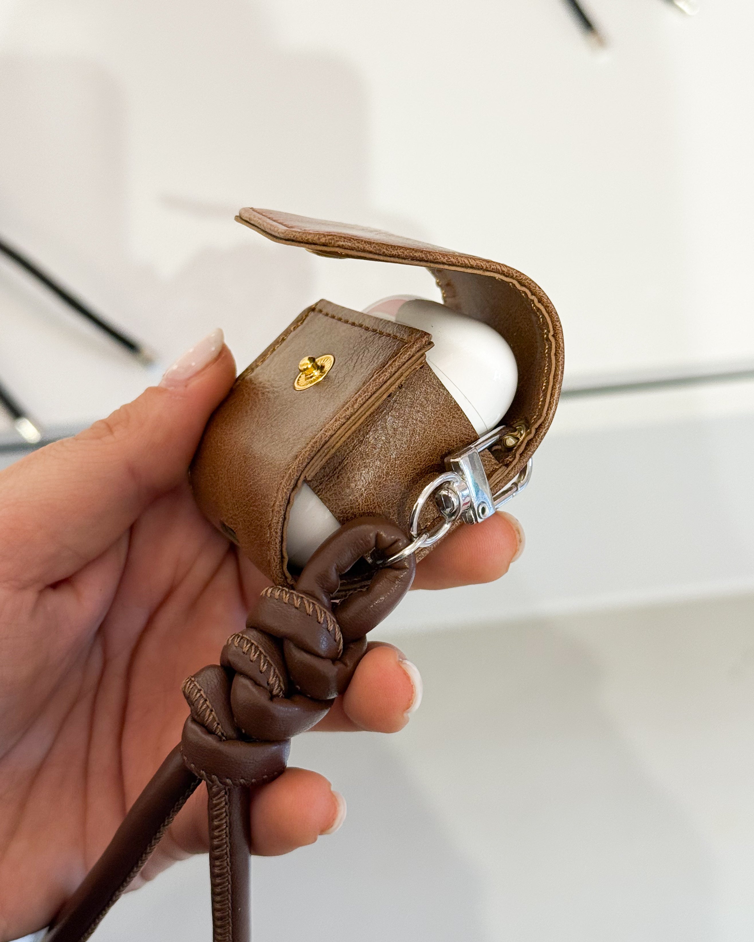 Case AirPods Eco Cuero / Marrón