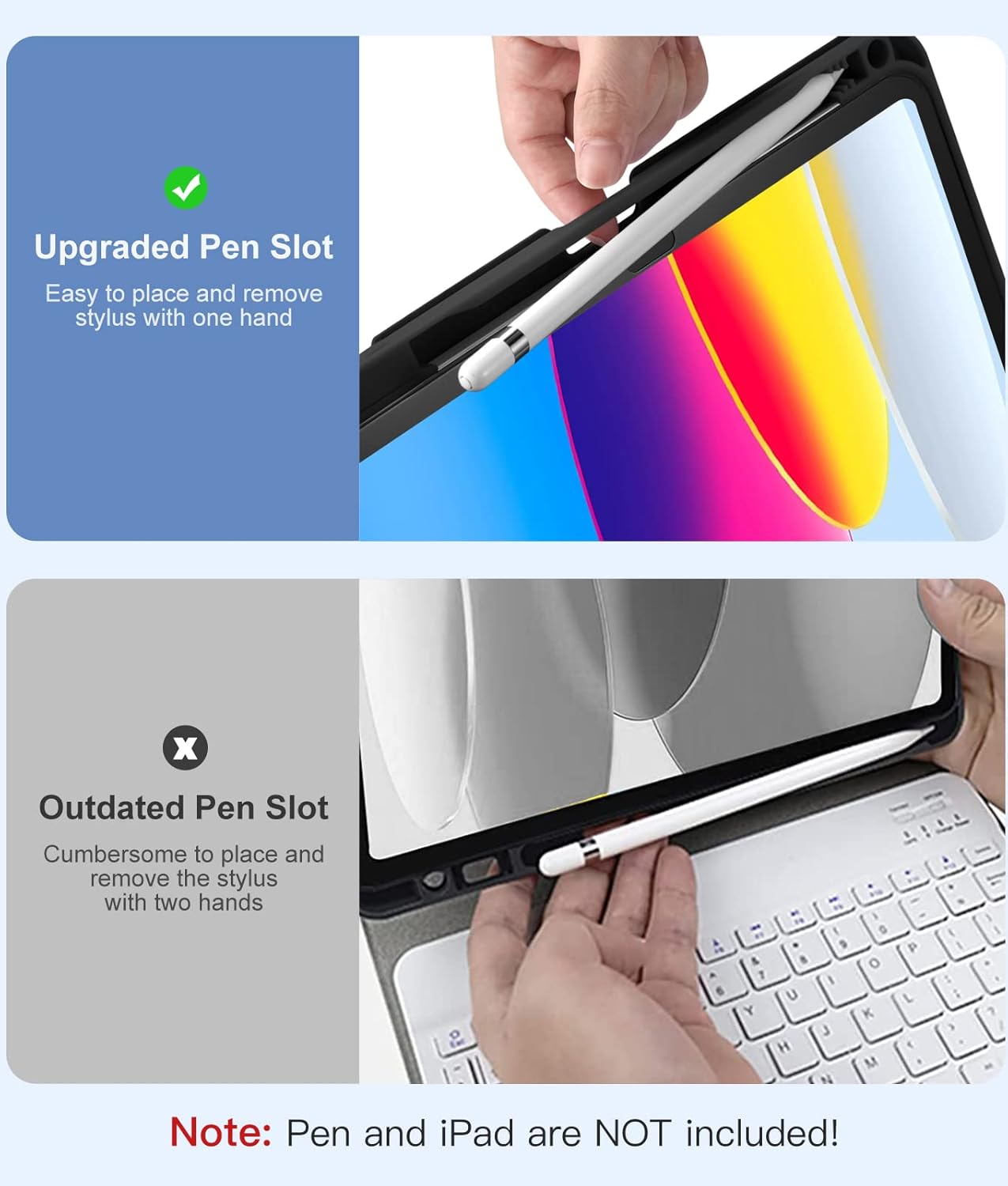 Case iPad con Teclado / Negro