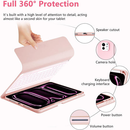 Case iPad con Teclado / Rosa