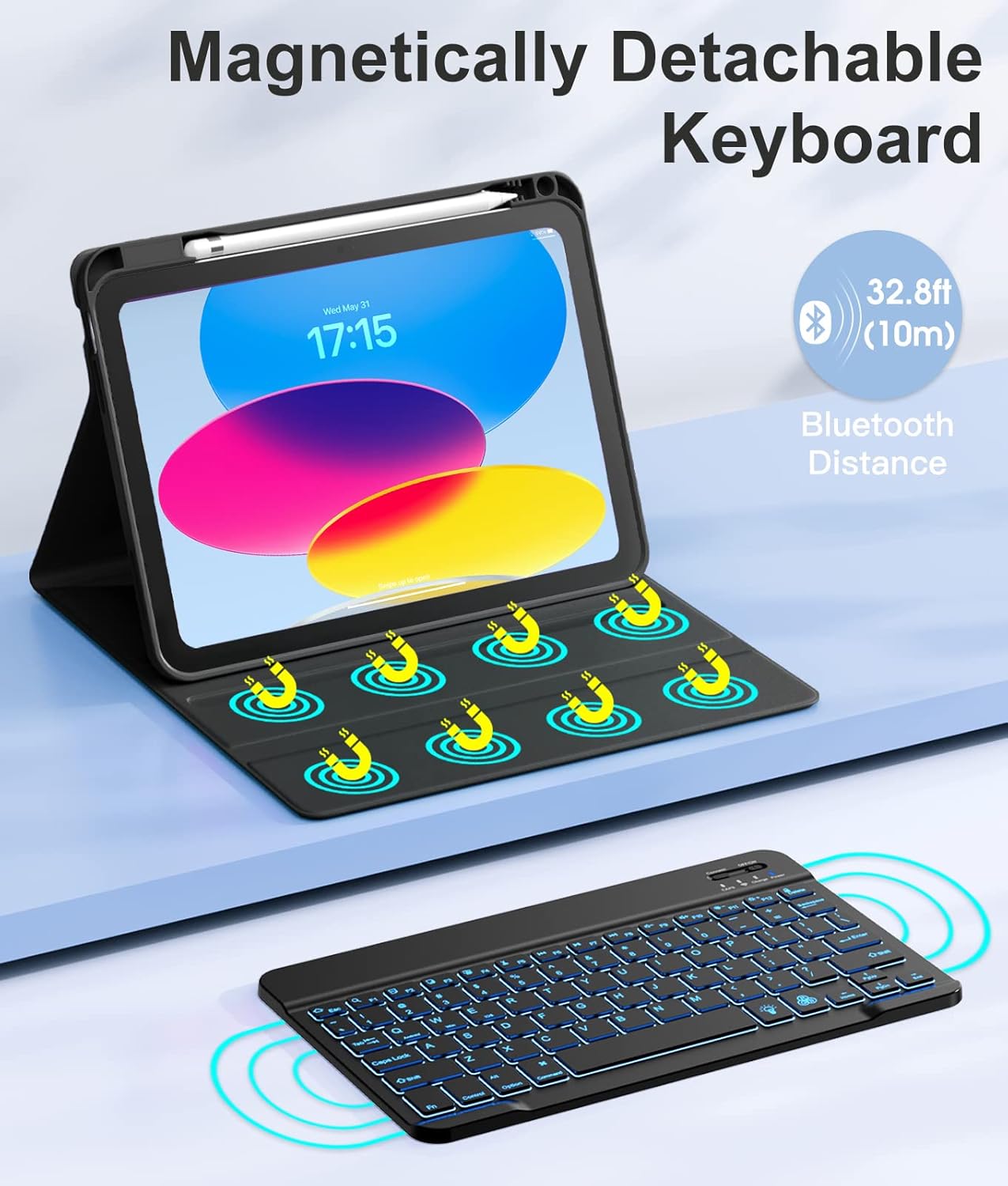 Case iPad con Teclado / Negro