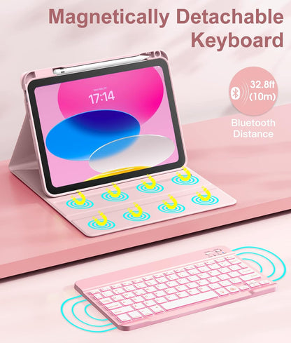 Case iPad con Teclado / Rosa