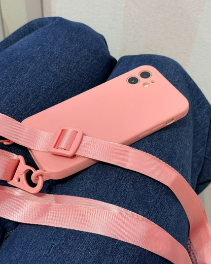 Case Rosa con Correa / iPhone 12