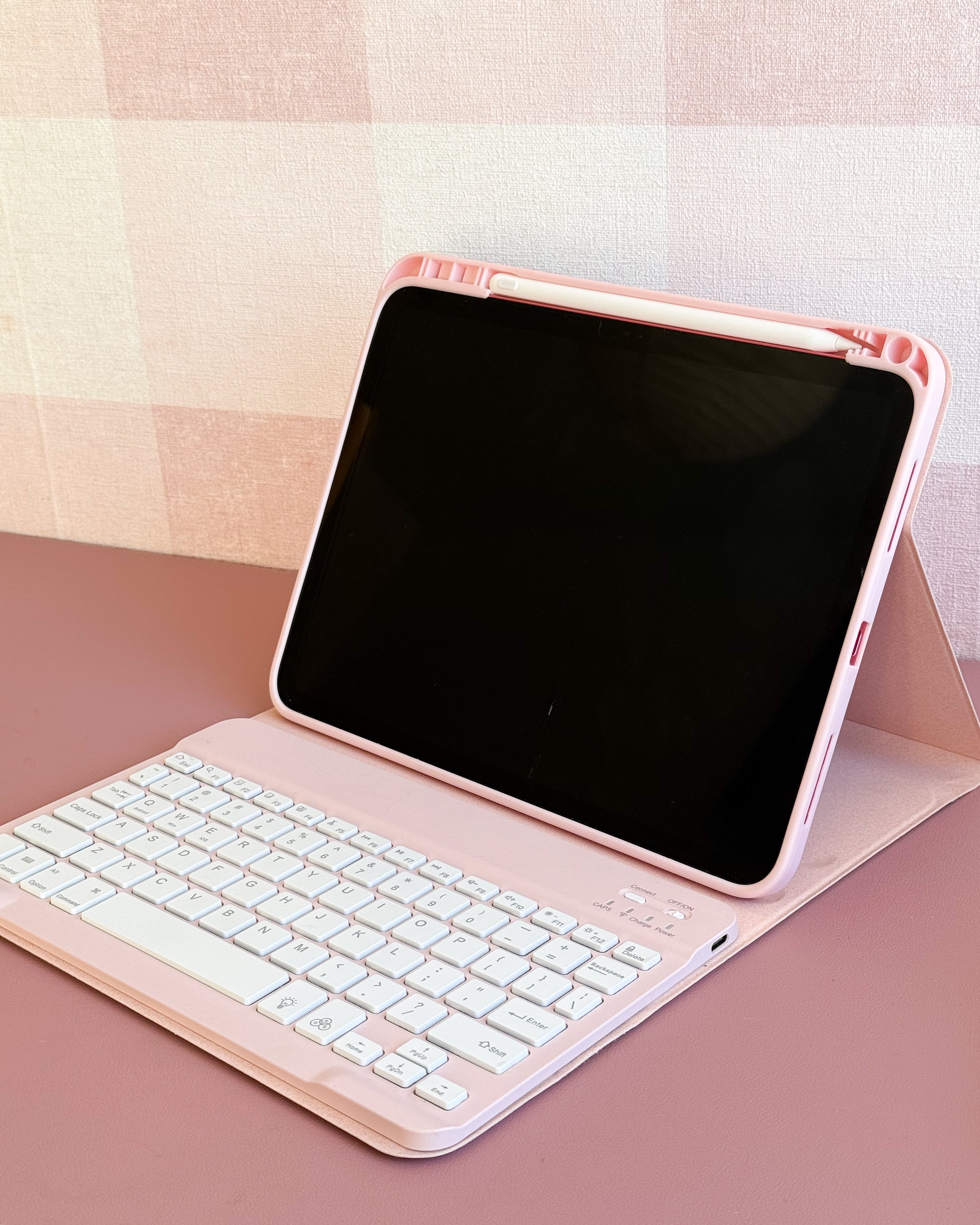 Case iPad con Teclado / Rosa