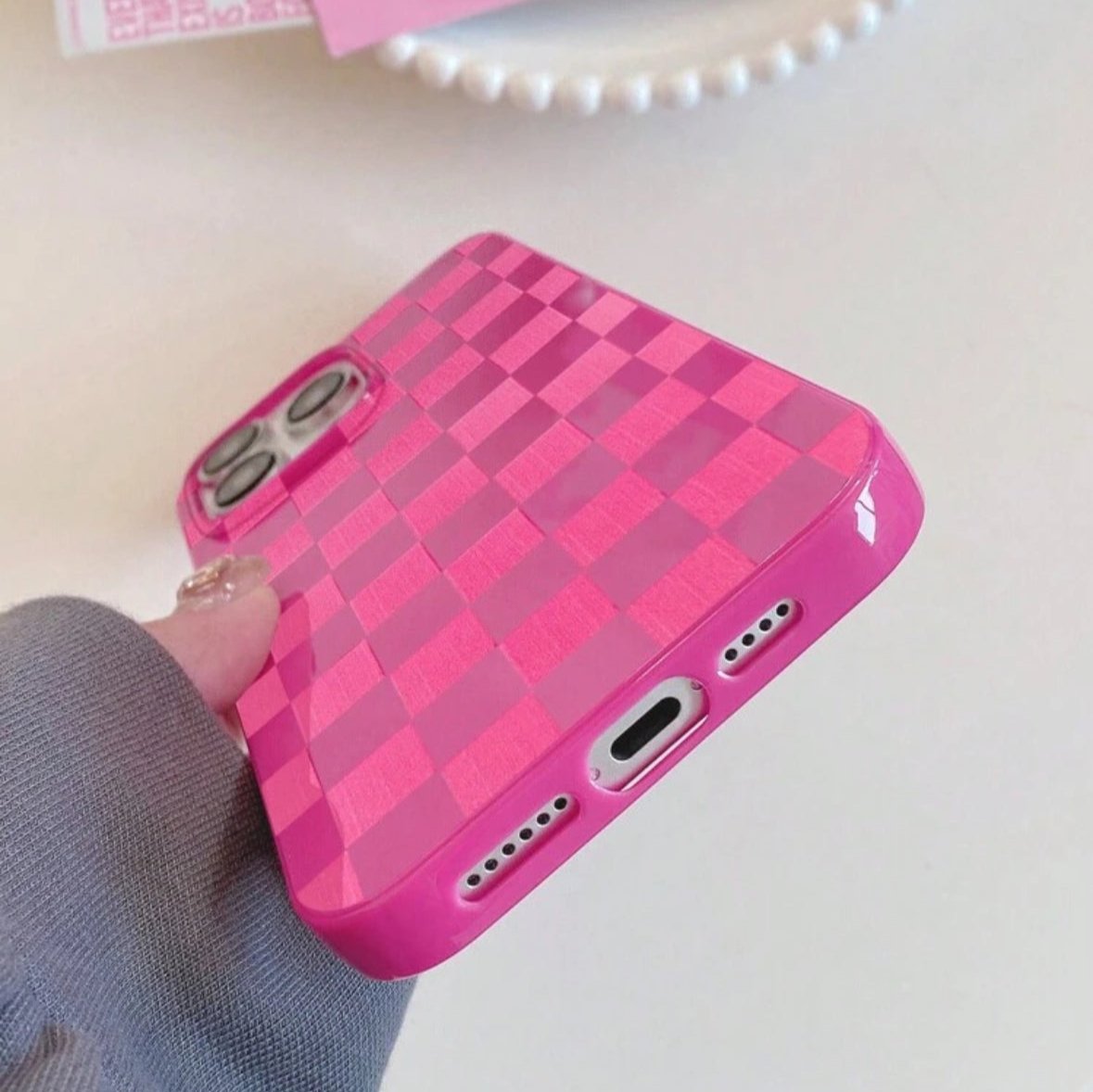 Case Damero Pink