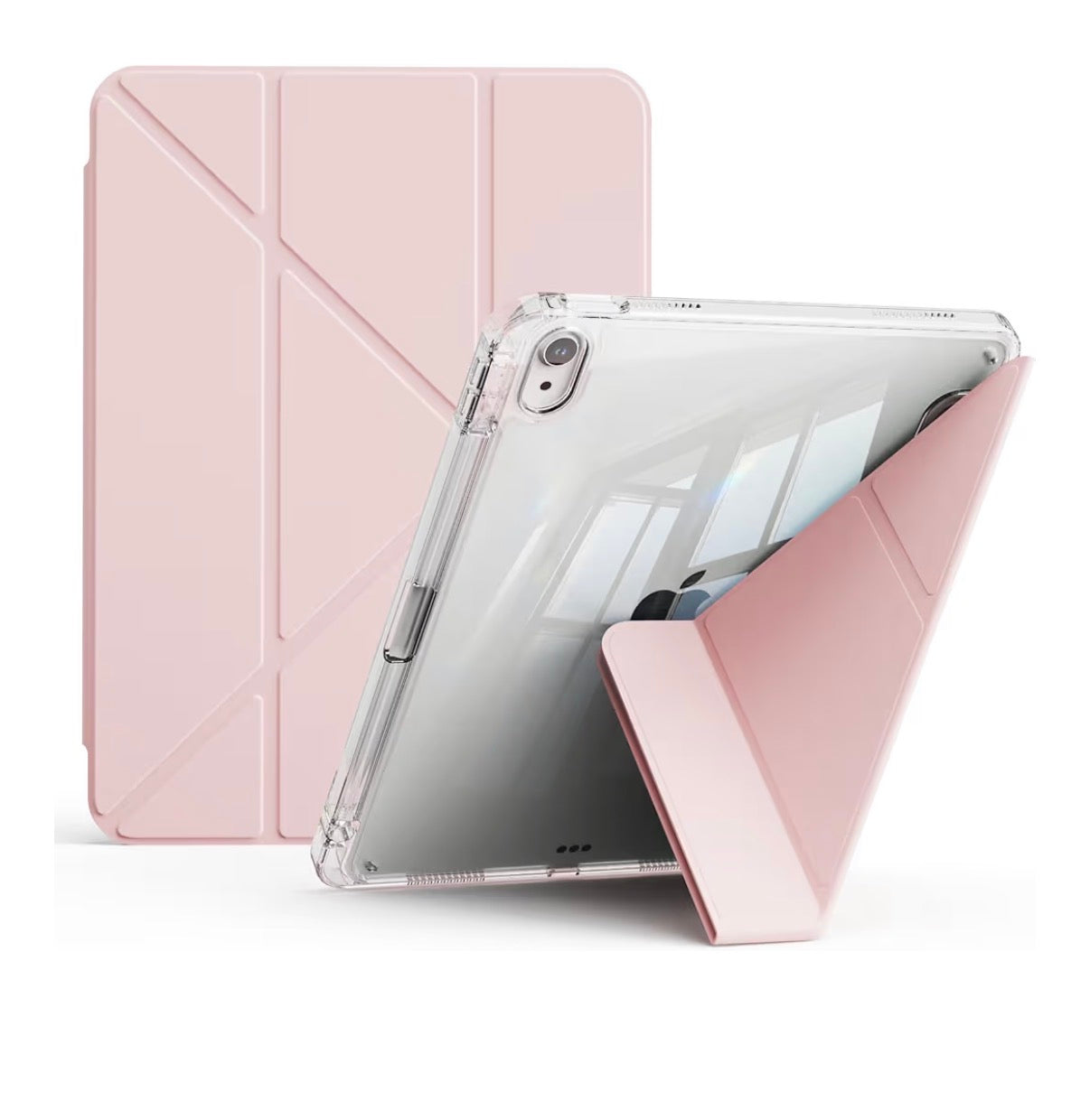 Case iPad Transparente / Rosa