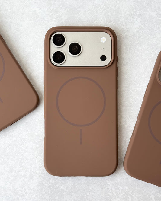 Case Silicone Magnética / Marrón