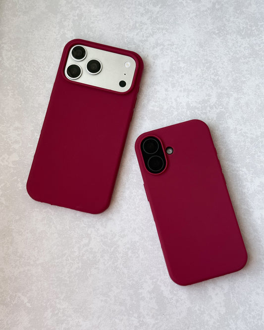Silicone Case Cherry Red