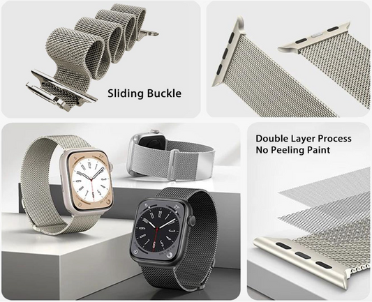 Correa Apple Watch Metálica / Plateado