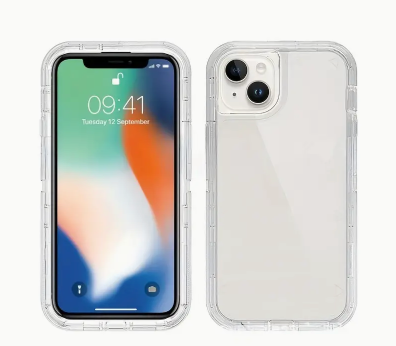 Case Transparente Reforzada 3 en 1