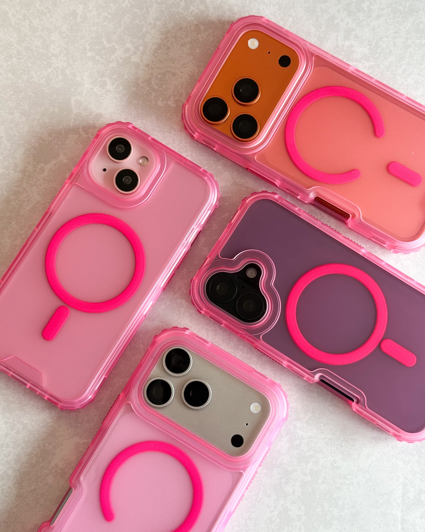 Case Magnética Reforzada 3 en 1 / Rosa