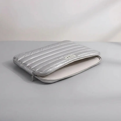 Funda Laptop Puffer / Plateado