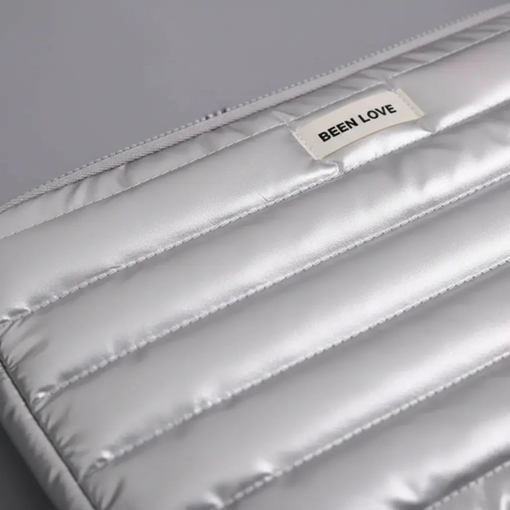 Funda Laptop Puffer / Plateado