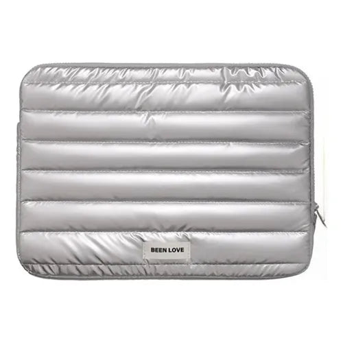 Funda Laptop Puffer / Plateado