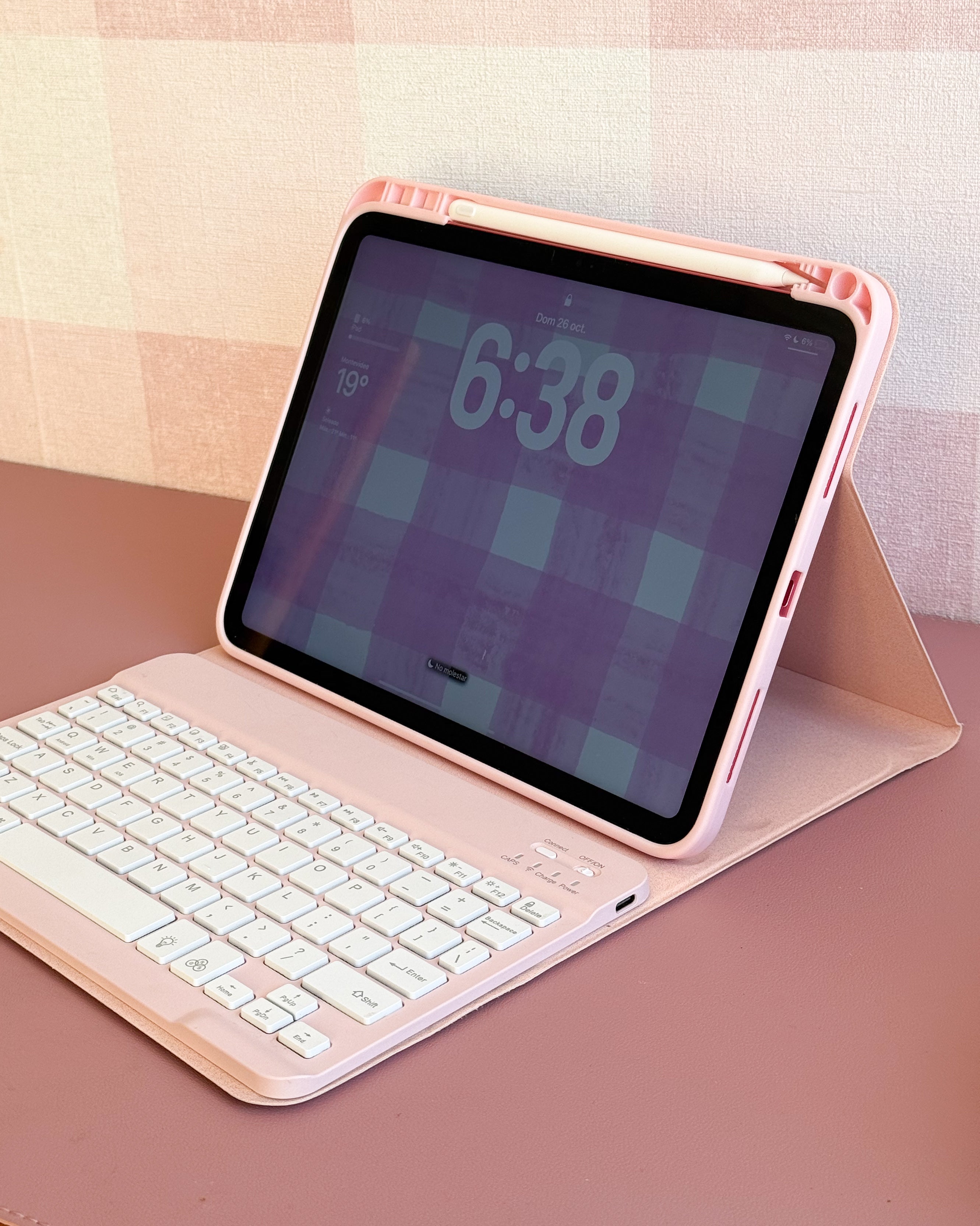Case iPad con Teclado / Rosa