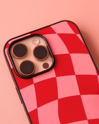 Case Damero Rosa