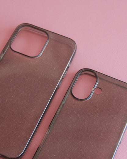 Case Glitter Negra