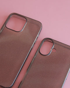 Case Glitter Negra