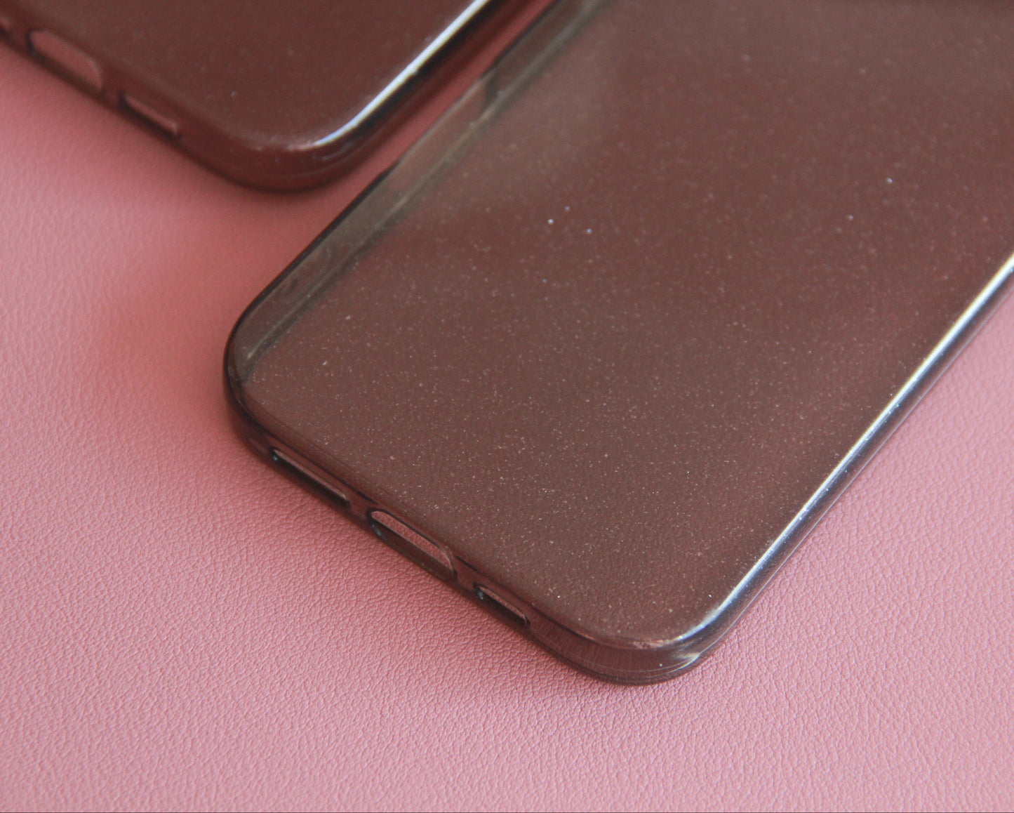 Case Glitter Negra
