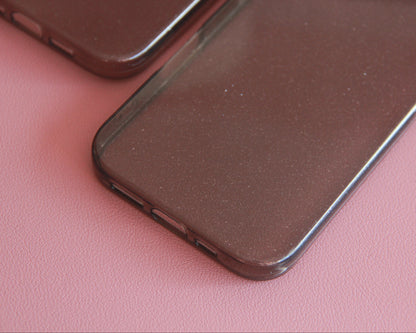 Case Glitter Negra