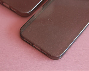 Case Glitter Negra