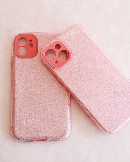 Case Glitter Rosa