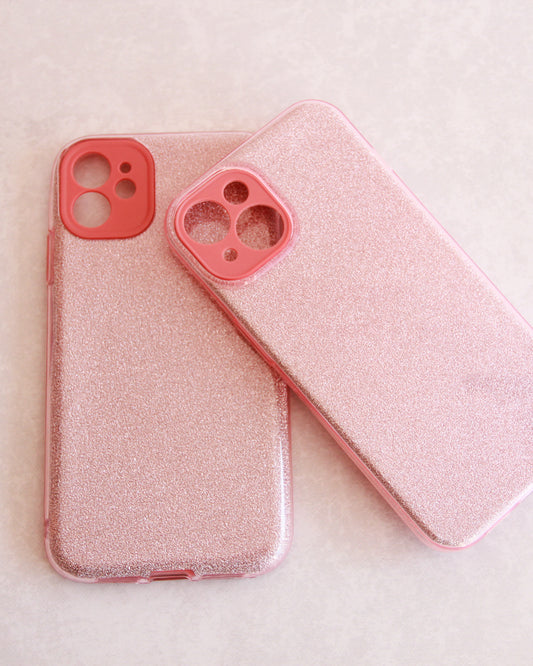 Case Glitter Rosa