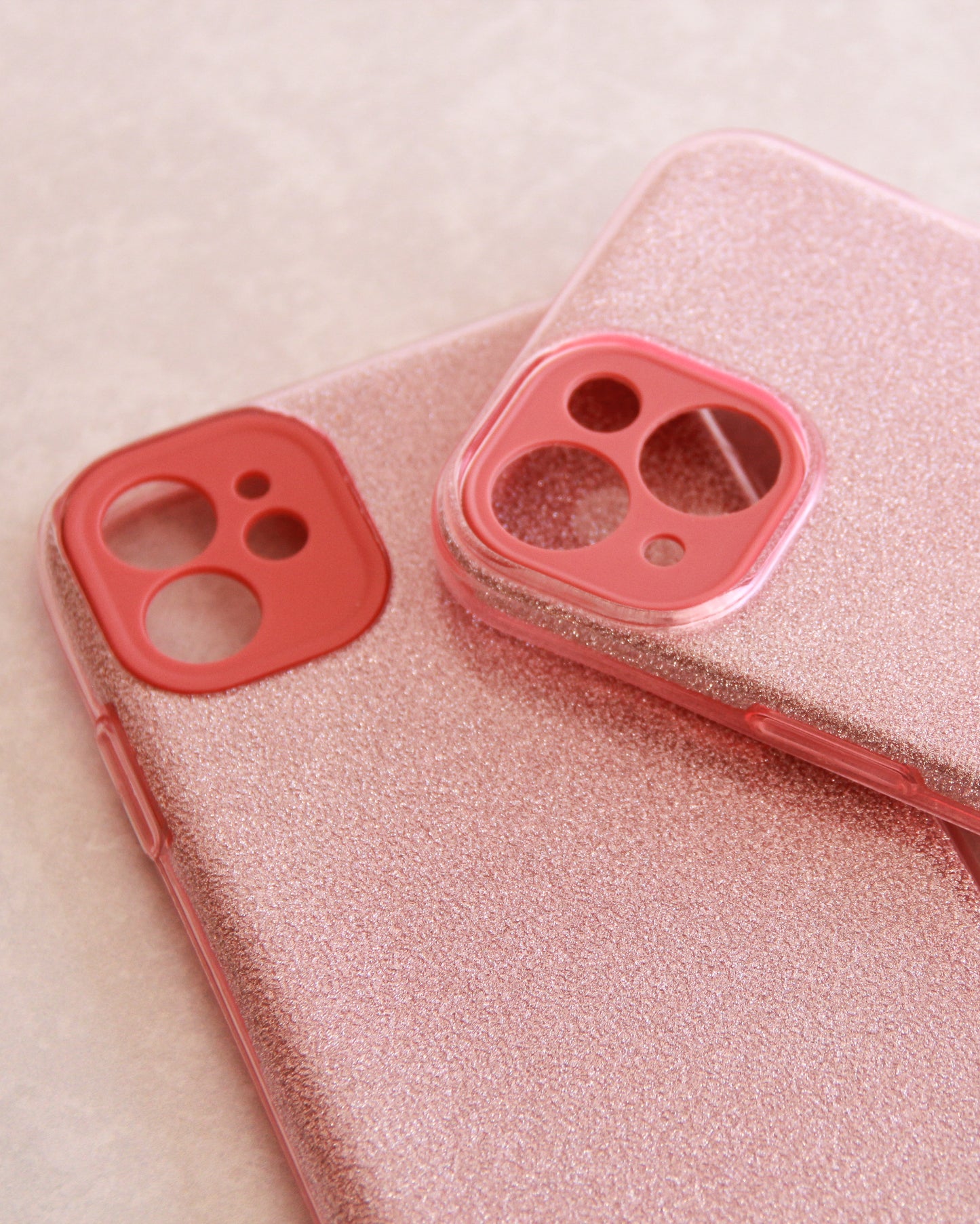 Case Glitter Rosa