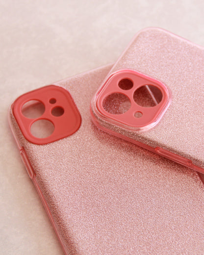 Case Glitter Rosa