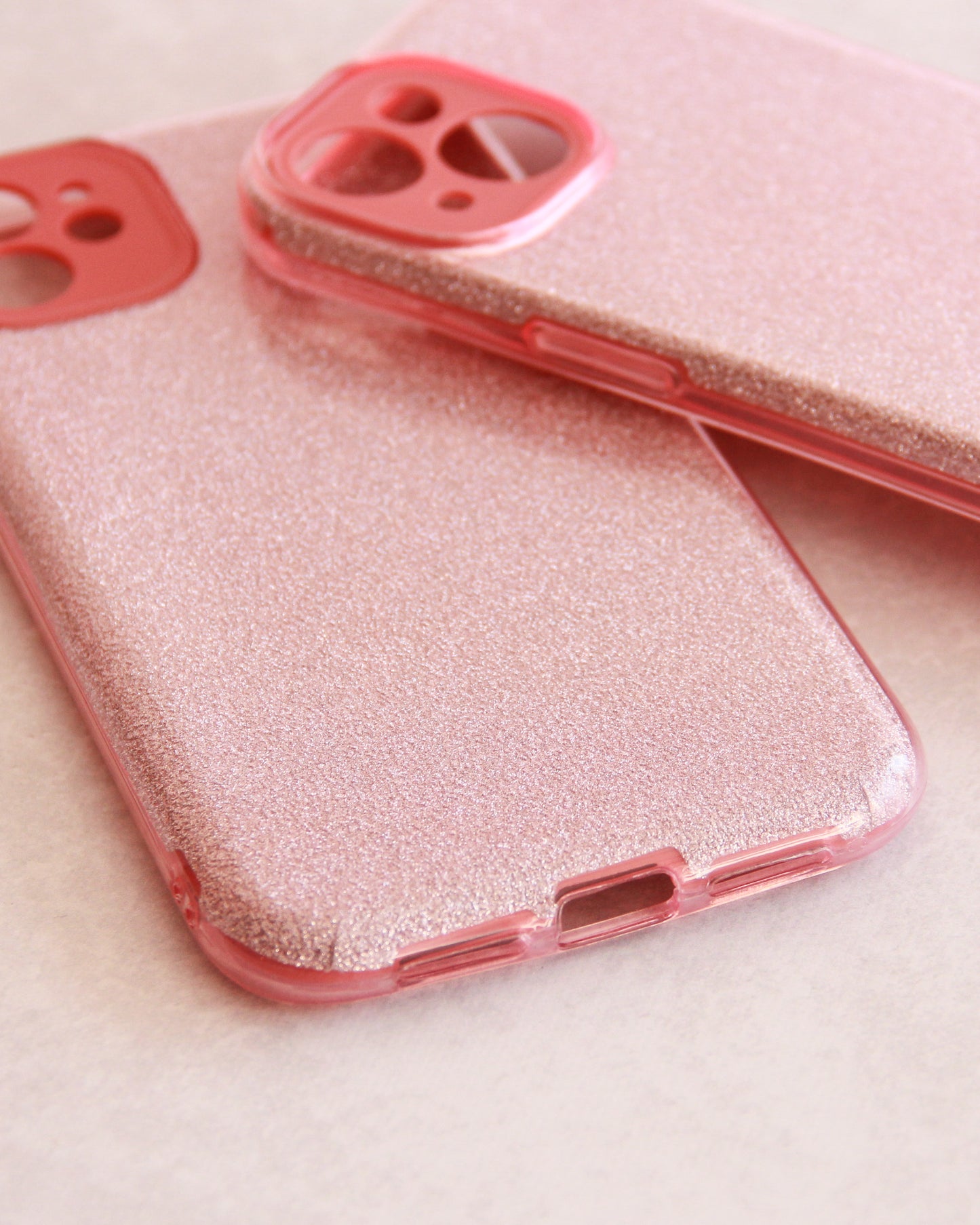 Case Glitter Rosa