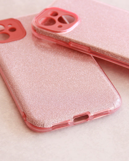 Case Glitter Rosa