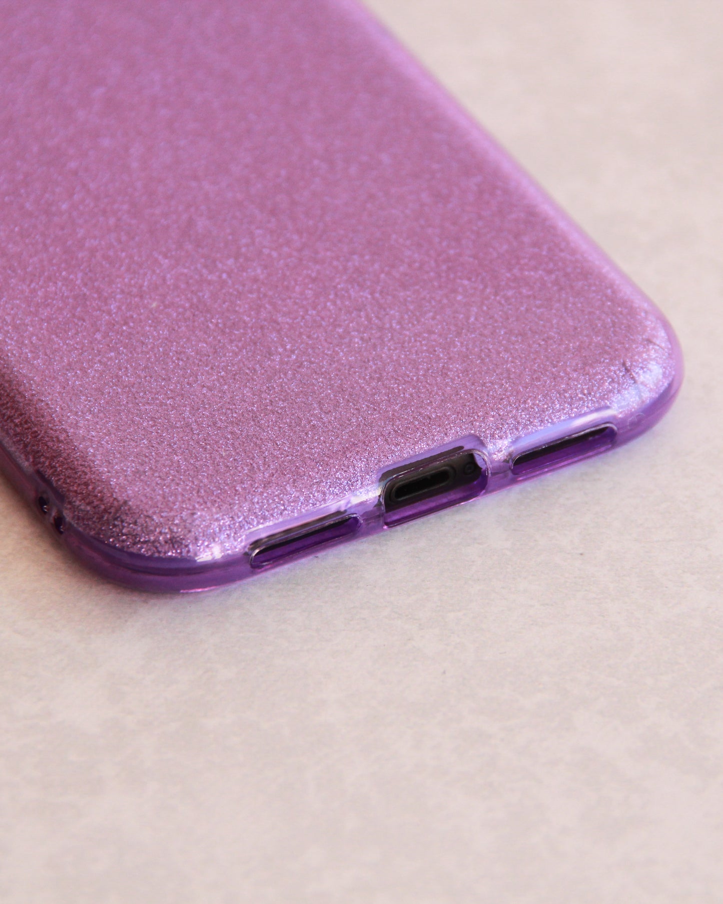 Case Glitter Violeta