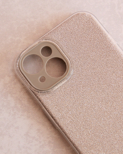 Case Glitter Plateado