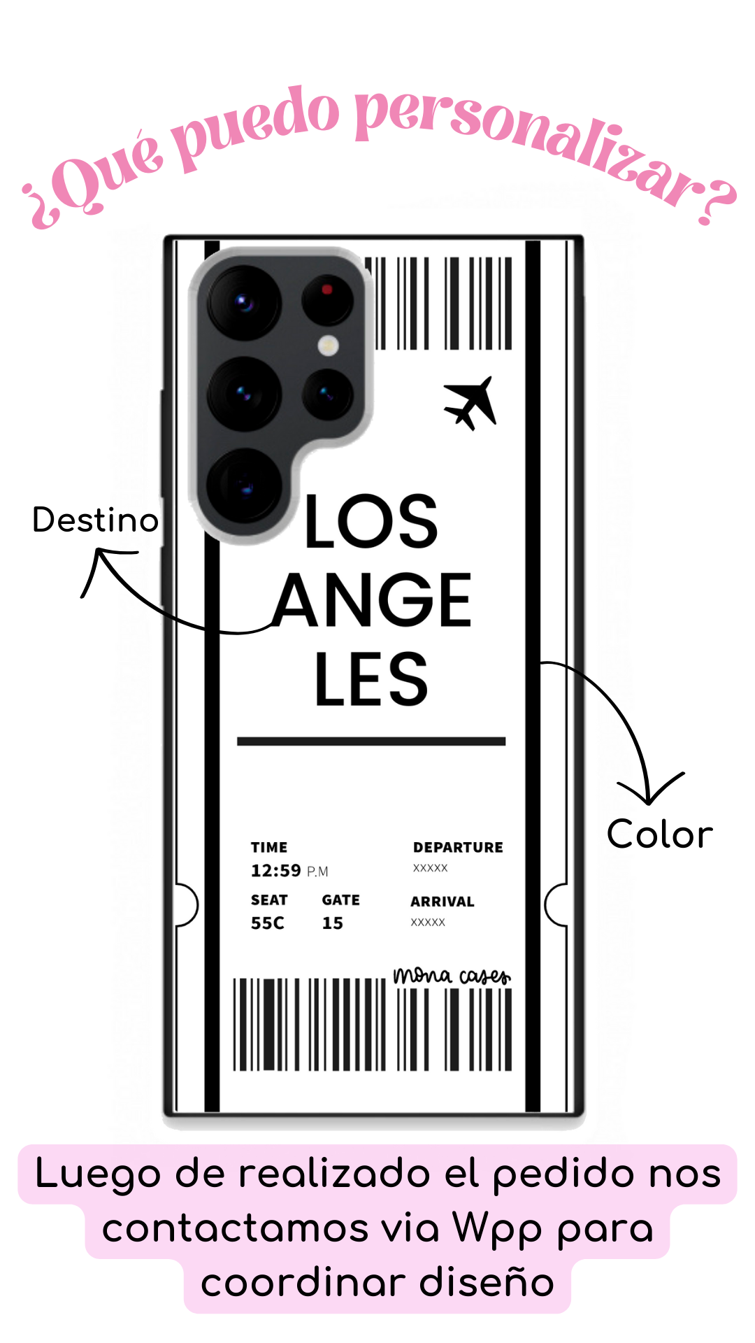 Case Boarding Pass - Personalizada - Samsung
